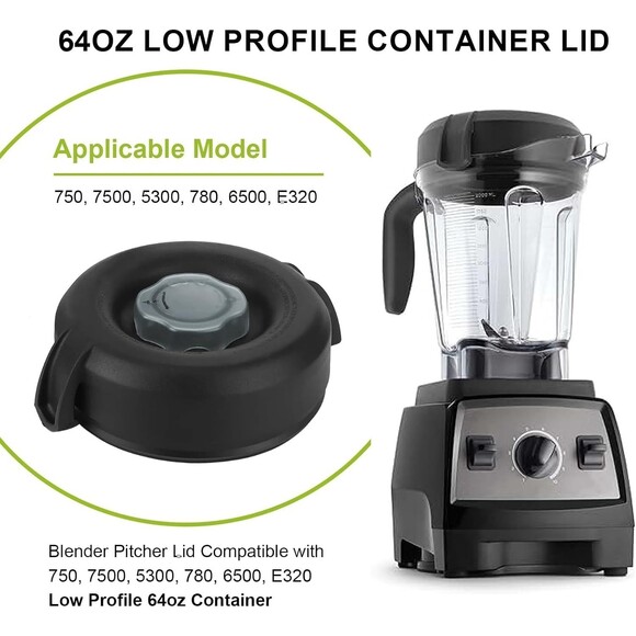Vitamix Lid Replacement 64 oz Low-Profile Container Lid for 750, 7500, 5300, 780 - Picture 4 of 8